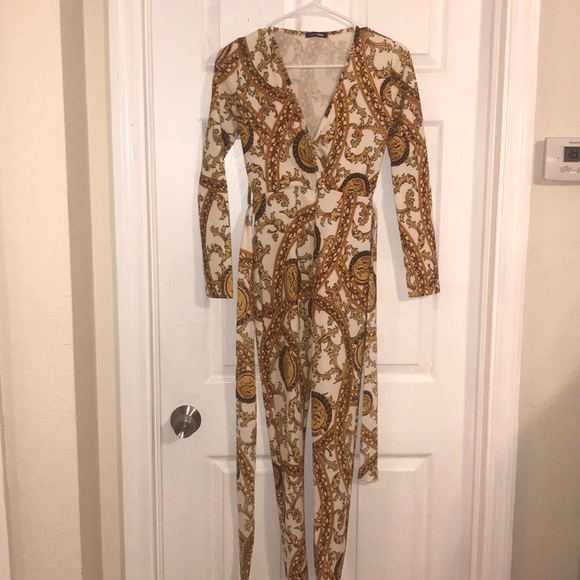 Just In☀️ Fashion Nova Baroque Jumpsuit - Picture 3 of 5